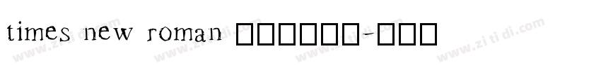 times new roman 粗体字体下载字体转换